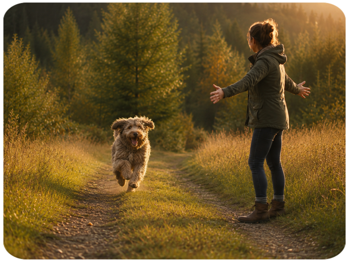Bordercollie rennt